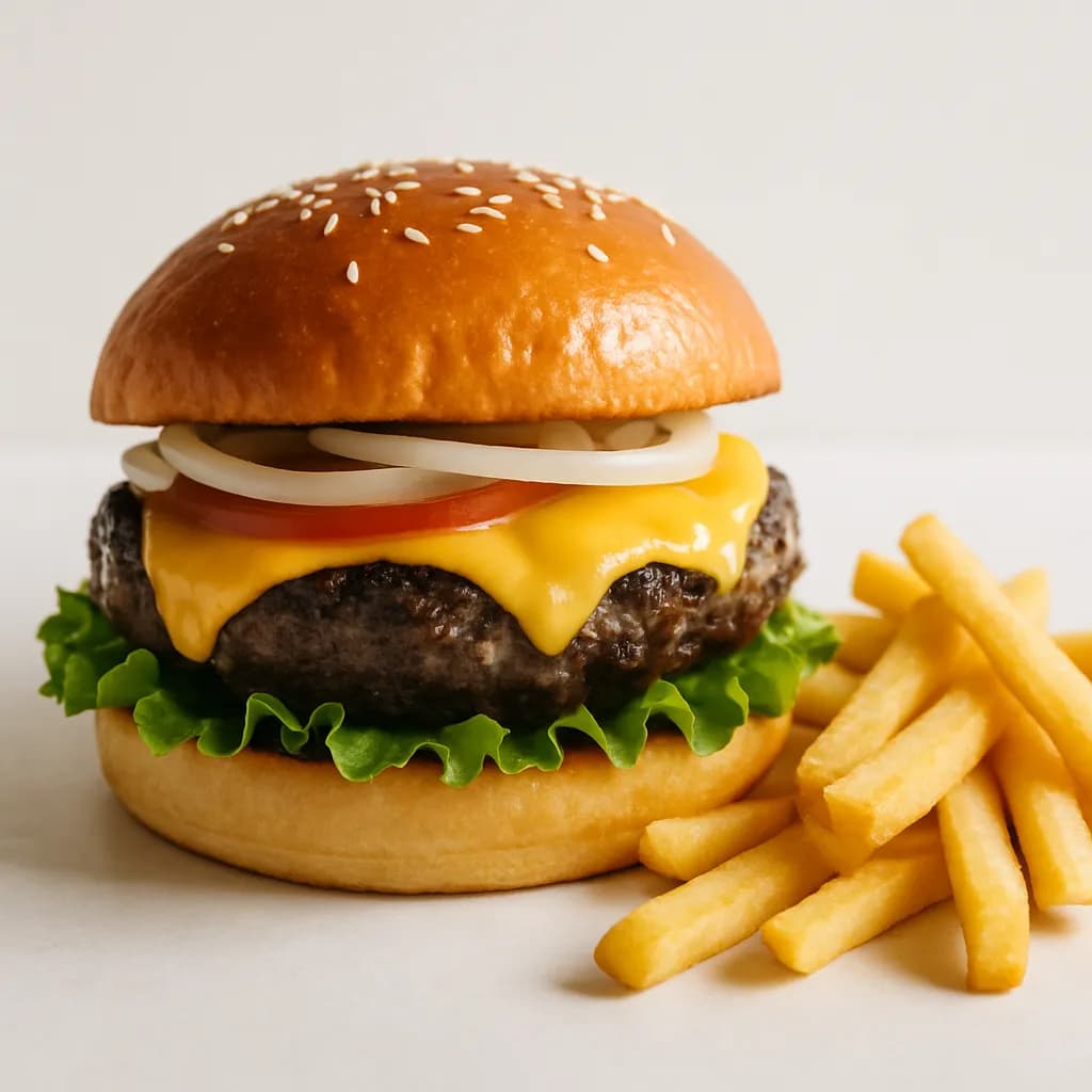 Burger met friet