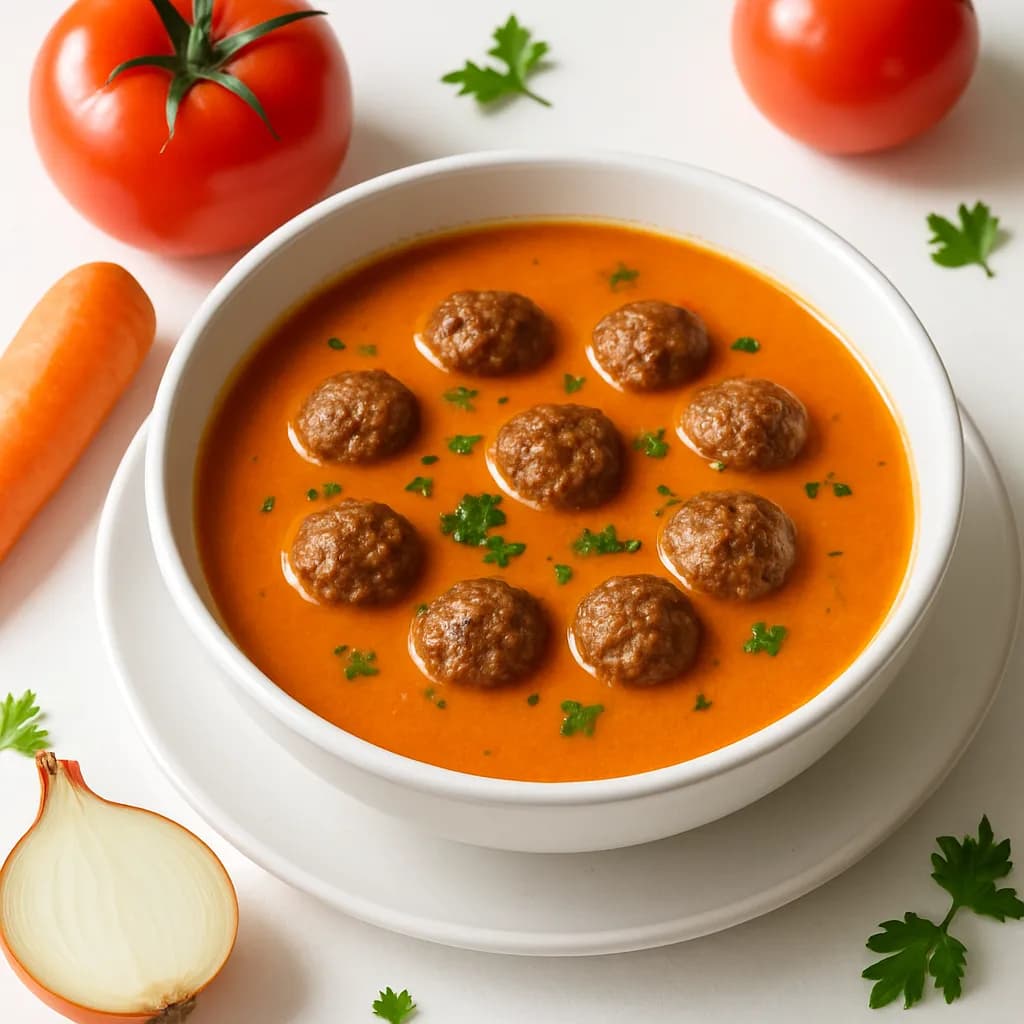 Tomatensoep met balletjes